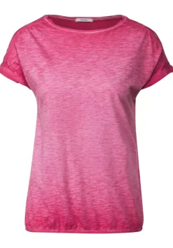 T-Shirt Mit Knopfdessin