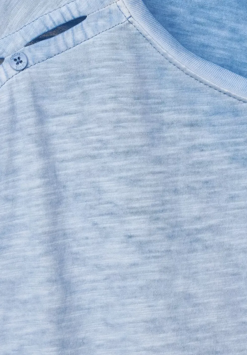 T-Shirt Mit Knopfdessin