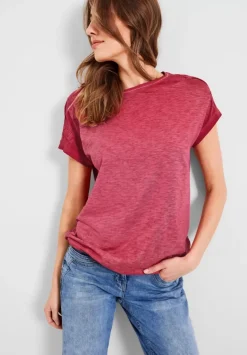T-Shirt Mit Knopfdessin