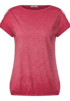 T-Shirt Mit Knopfdessin