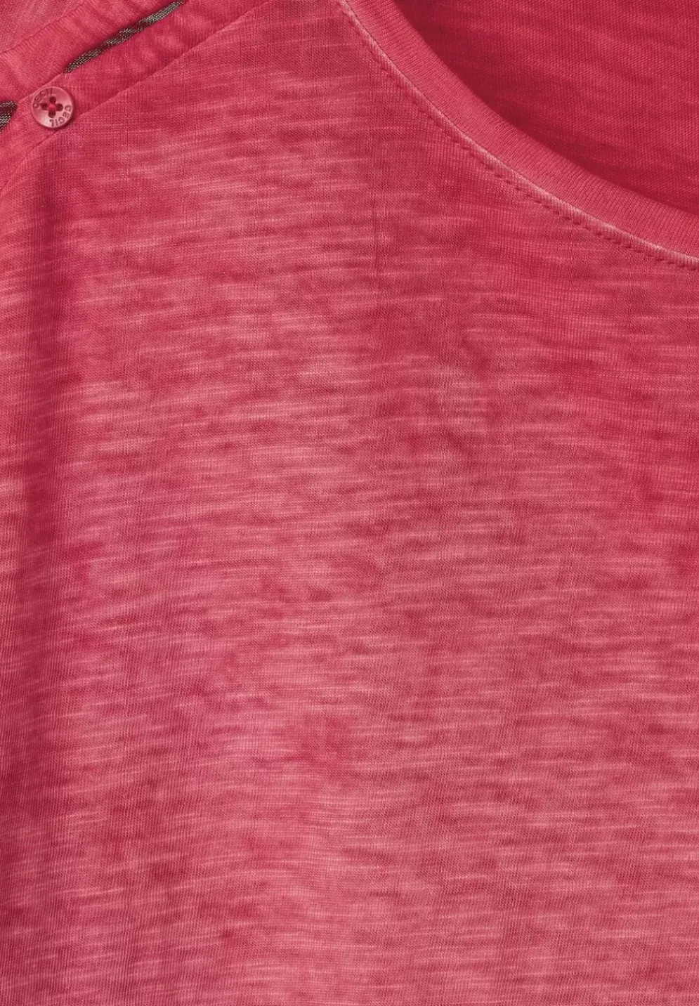 T-Shirt Mit Knopfdessin