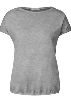 T-Shirt Mit Knopfdessin