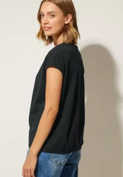 T-Shirt Mit Knopfleiste