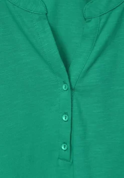T-Shirt Mit Knopfleiste