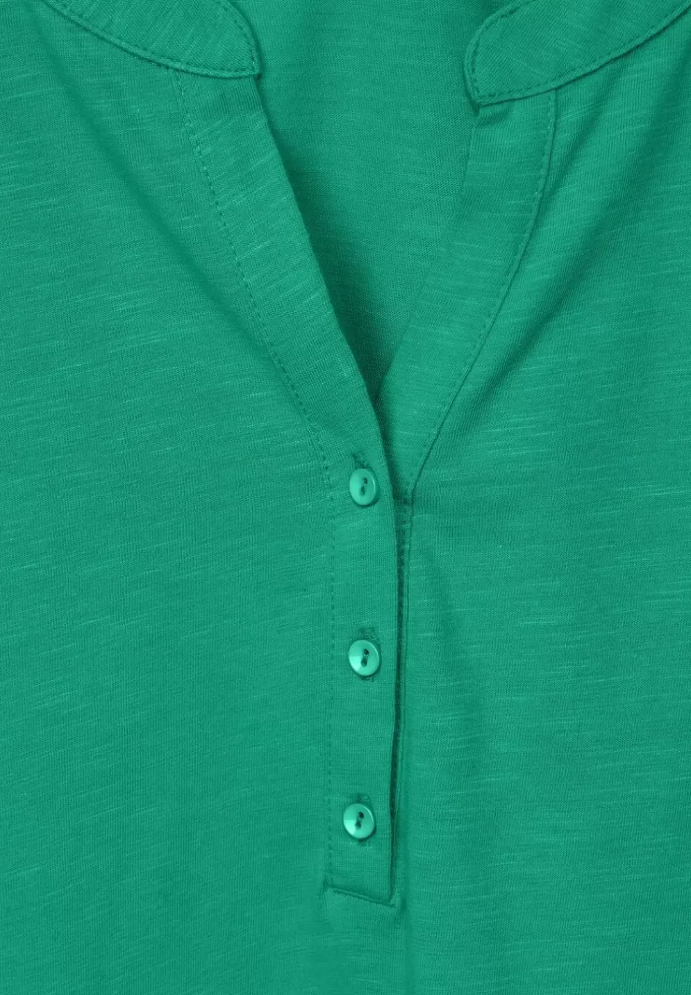 T-Shirt Mit Knopfleiste