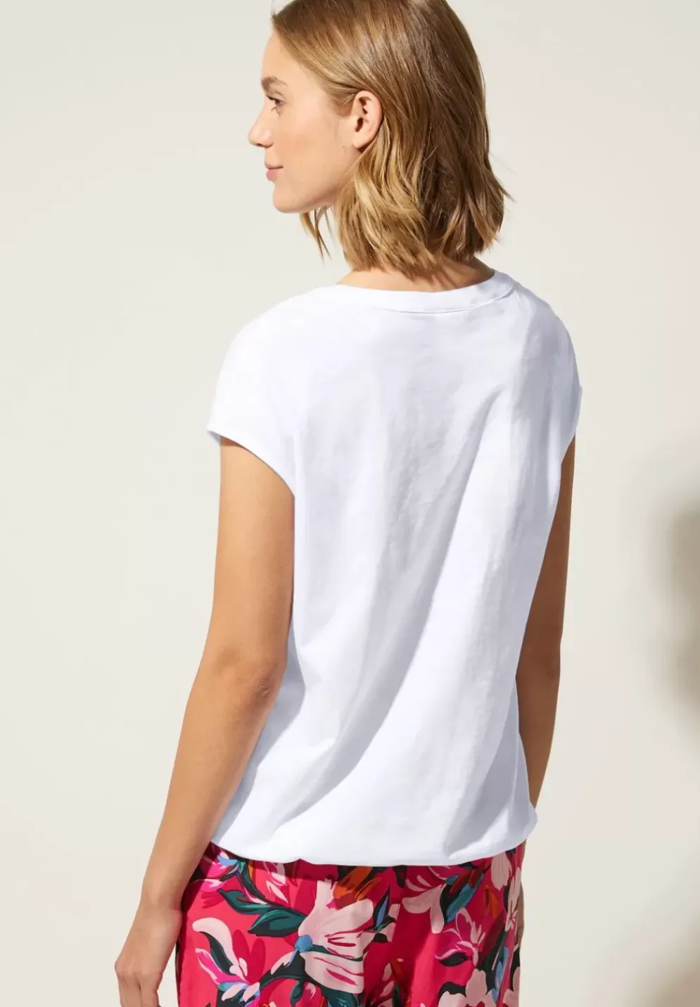 T-Shirt Mit Knopfleiste