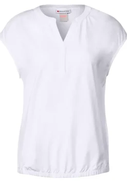 T-Shirt Mit Knopfleiste