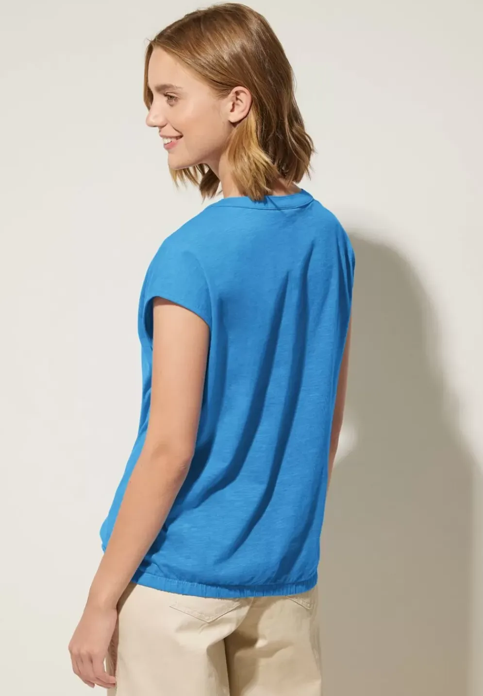 T-Shirt Mit Knopfleiste