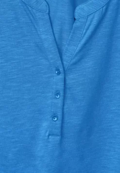 T-Shirt Mit Knopfleiste