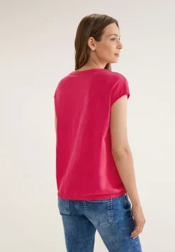 T-Shirt Mit Knopfleiste