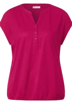 T-Shirt Mit Knopfleiste