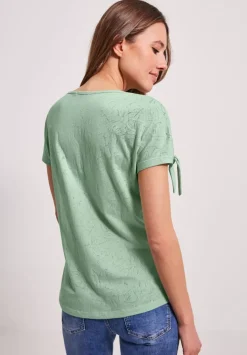 T-Shirt Mit Knotendetail