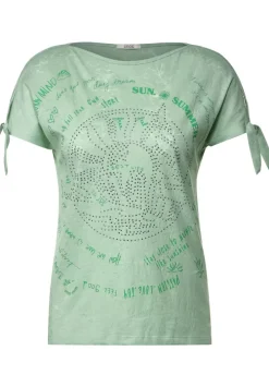 T-Shirt Mit Knotendetail