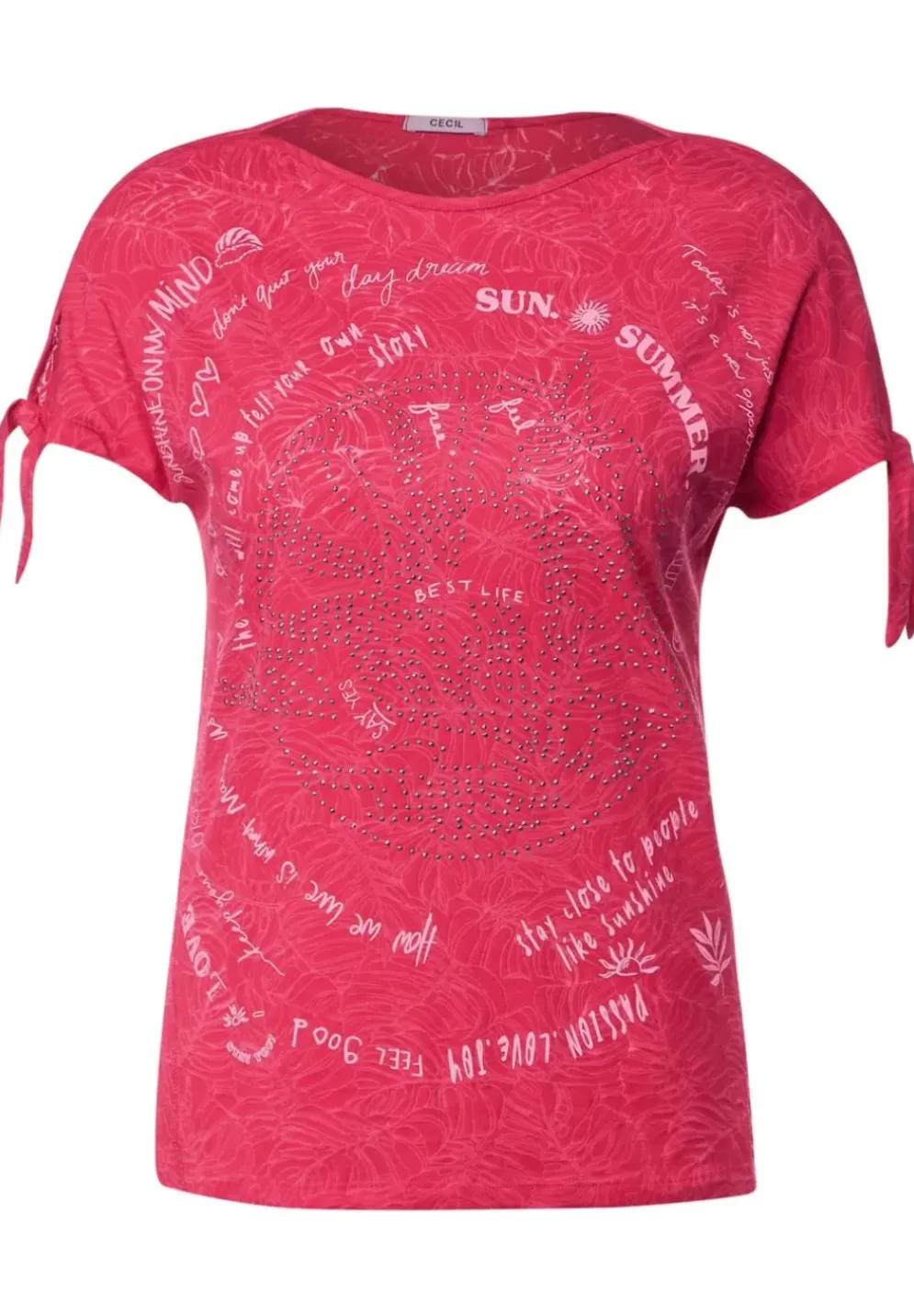 T-Shirt Mit Knotendetail