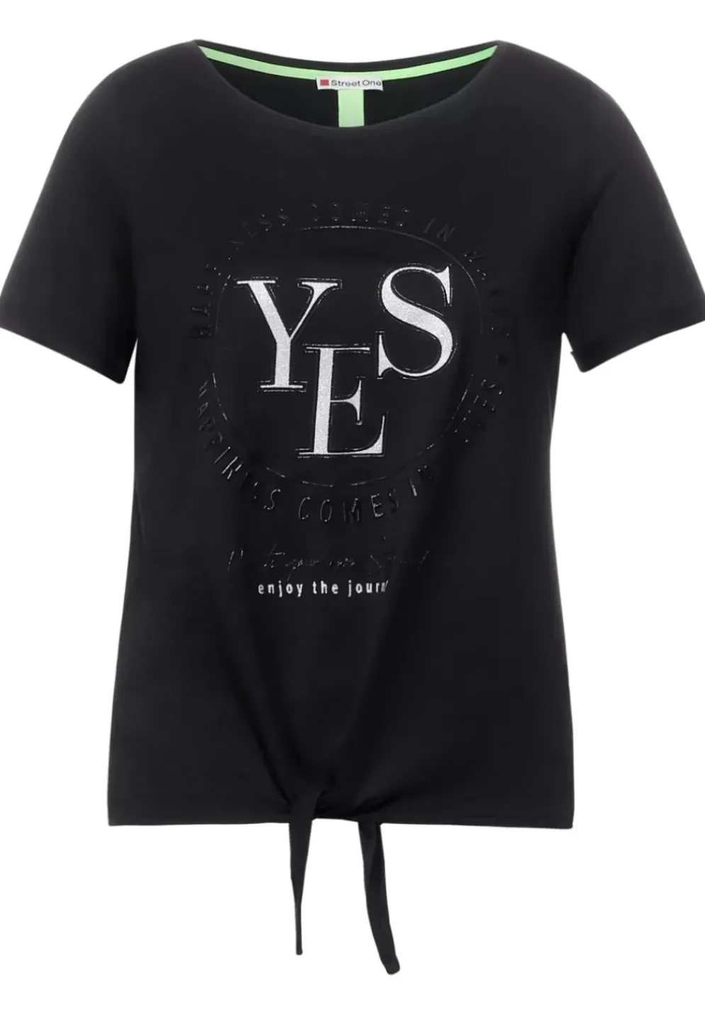 T-Shirt Mit Knotendetail