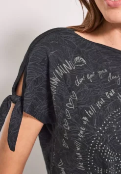 T-Shirt Mit Knotendetail