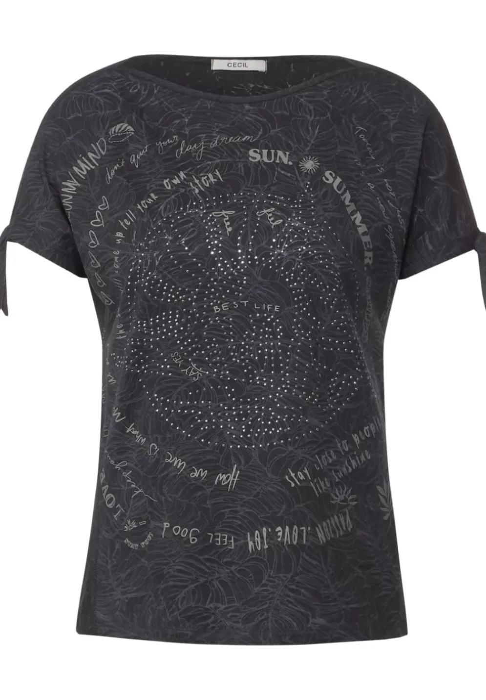T-Shirt Mit Knotendetail