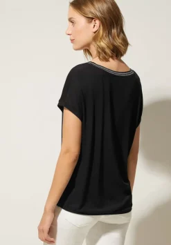 T-Shirt Mit Kontrasttape
