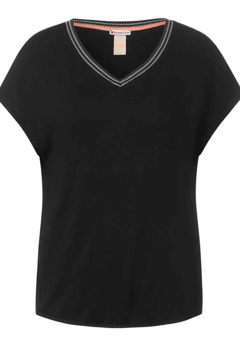 T-Shirt Mit Kontrasttape