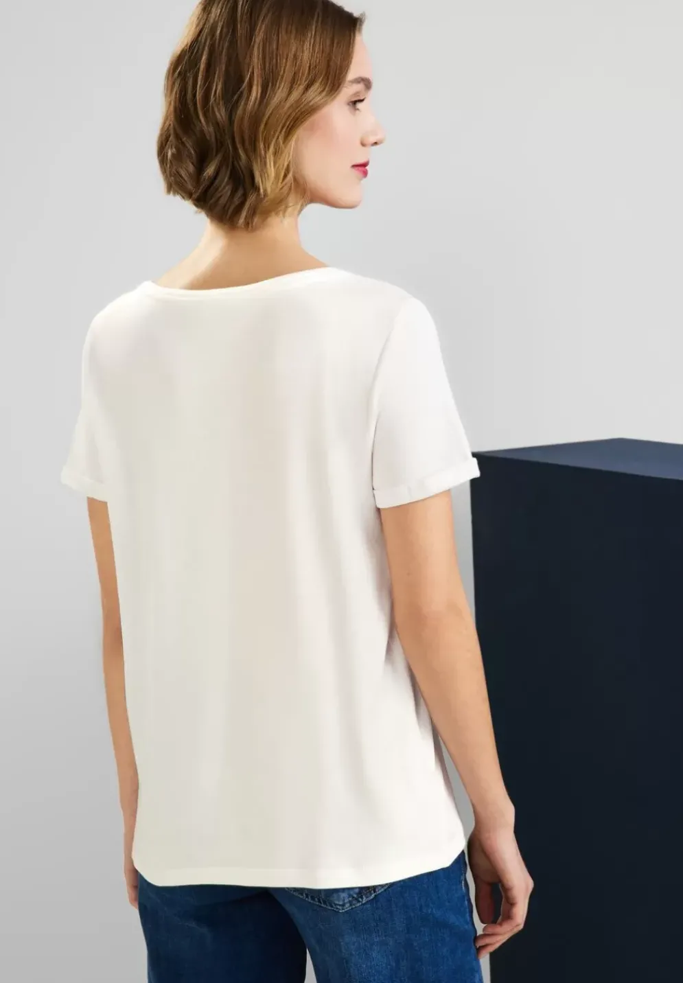 T-Shirt Mit Lady Print