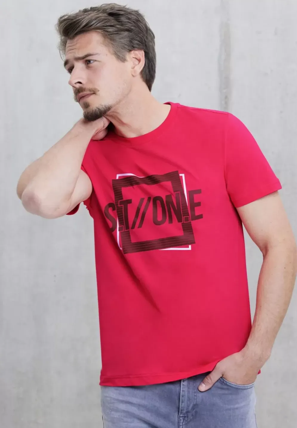 T-Shirt Mit Logo Print