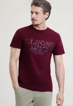 T-Shirt Mit Metallic Print