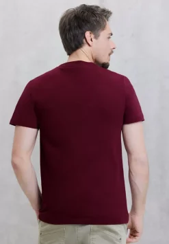 T-Shirt Mit Metallic Print