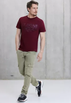T-Shirt Mit Metallic Print