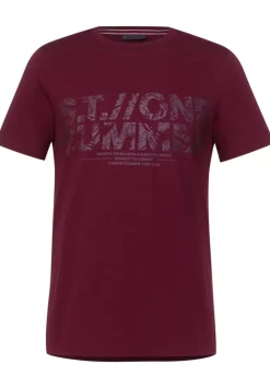 T-Shirt Mit Metallic Print