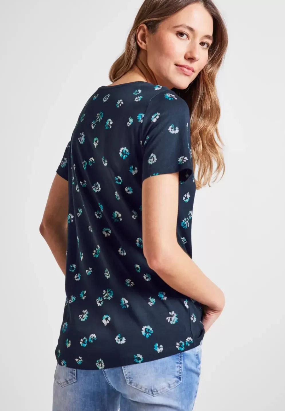 T-Shirt Mit Minimalmuster