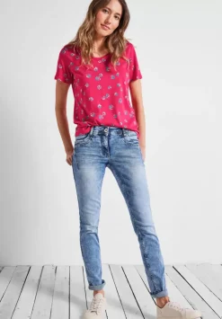 T-Shirt Mit Minimalmuster