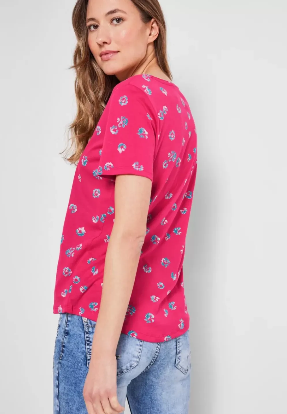 T-Shirt Mit Minimalmuster
