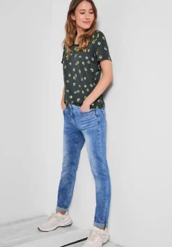 T-Shirt Mit Minimalmuster