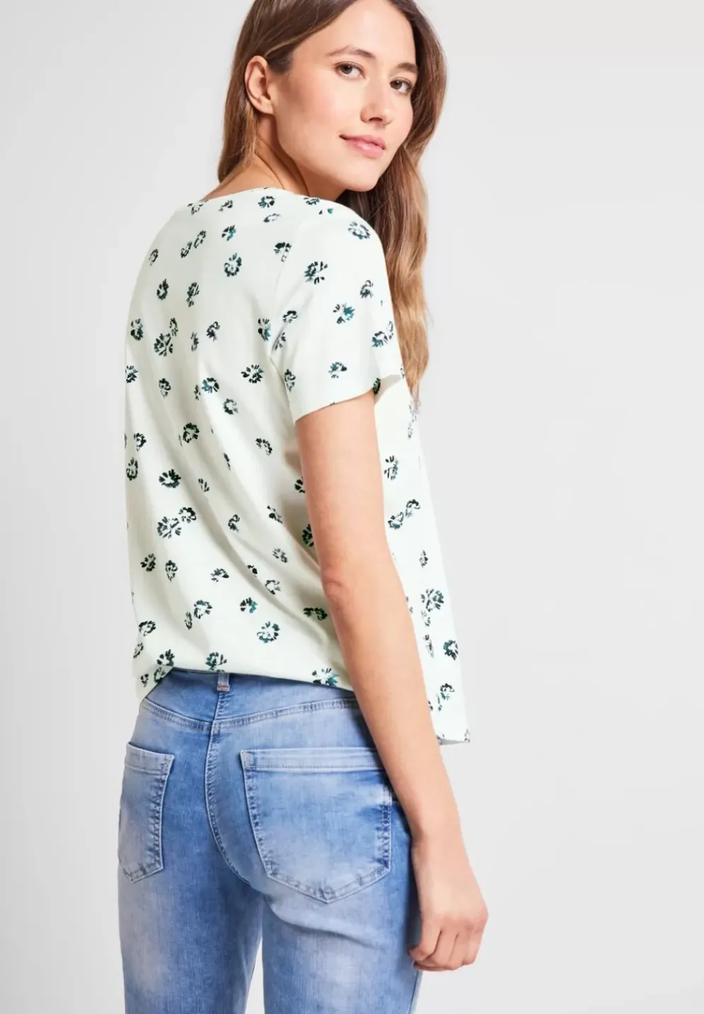 T-Shirt Mit Minimalmuster