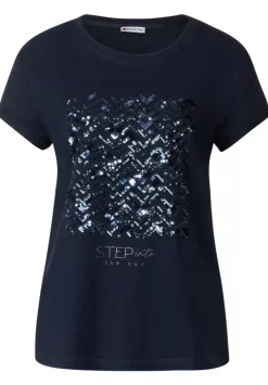 T-Shirt Mit Paillettendetail