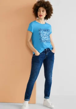 T-Shirt Mit Paillettendetail