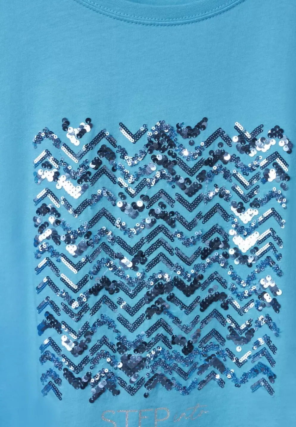 T-Shirt Mit Paillettendetail