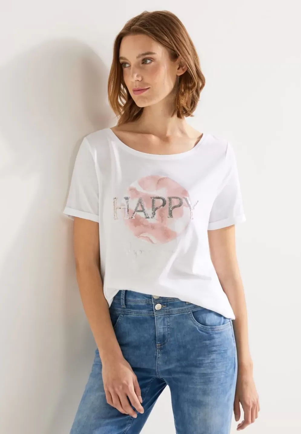 T-Shirt Mit Paillettenprint
