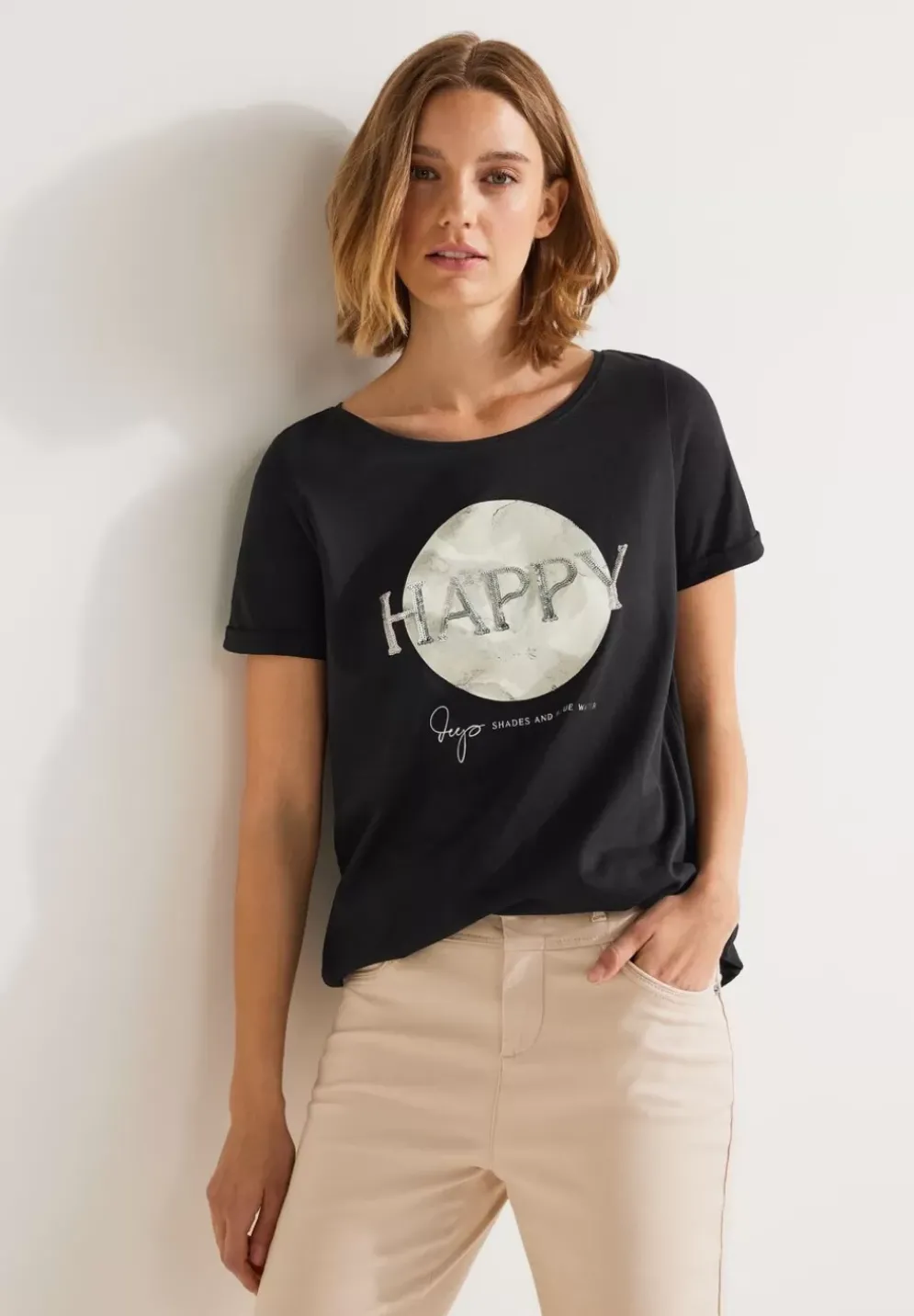 T-Shirt Mit Paillettenprint