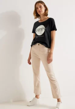 T-Shirt Mit Paillettenprint