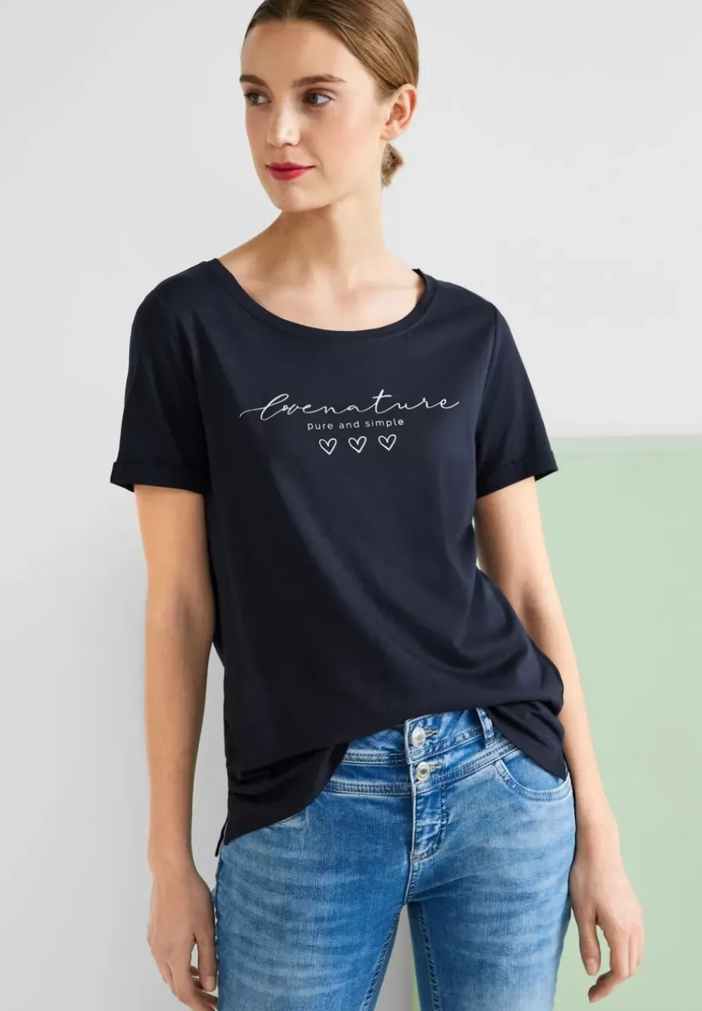 T-Shirt Mit Partprint