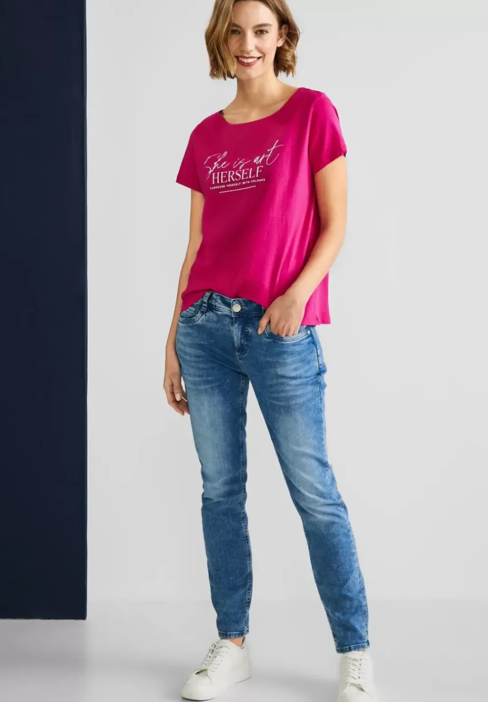 T-Shirt Mit Partprint
