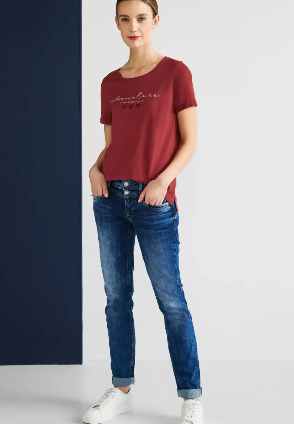 T-Shirt Mit Partprint