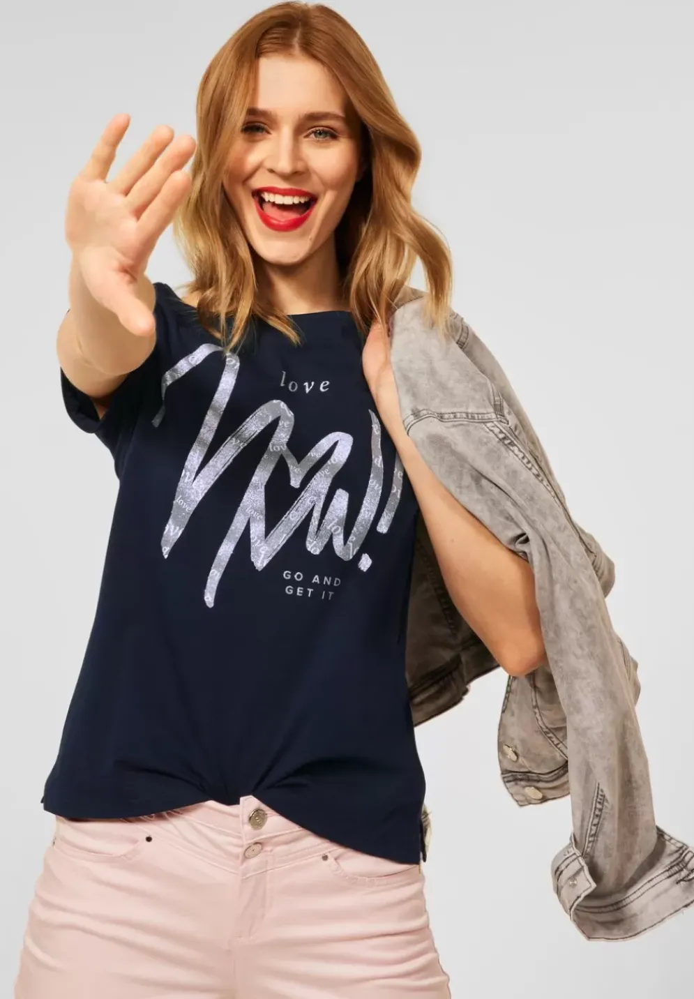 T-Shirt Mit Partprint