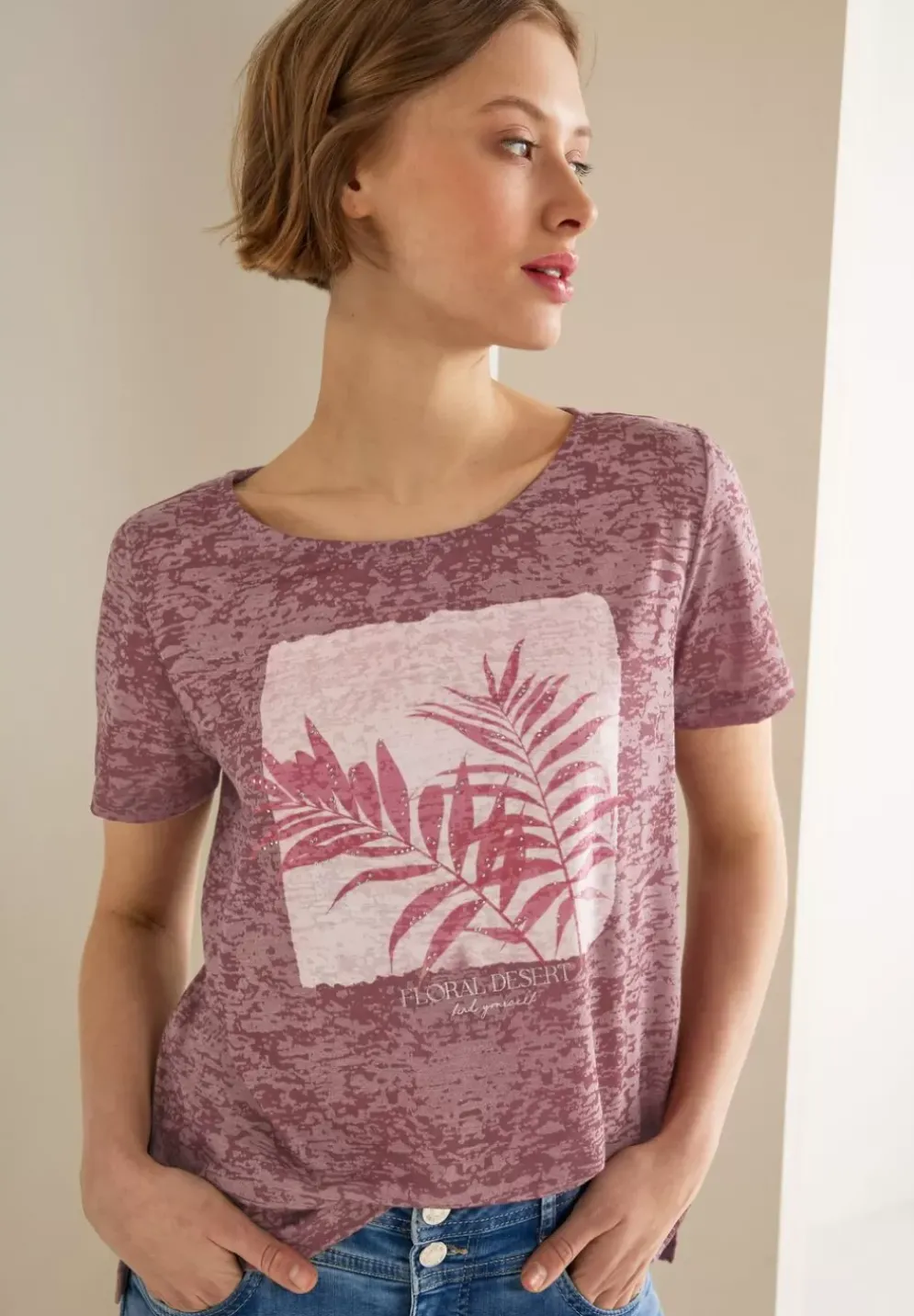 T-Shirt Mit Partprint