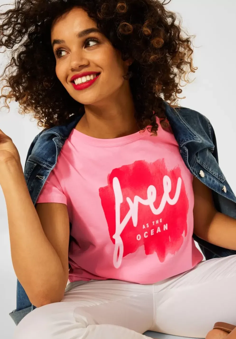T-Shirt Mit Partprint