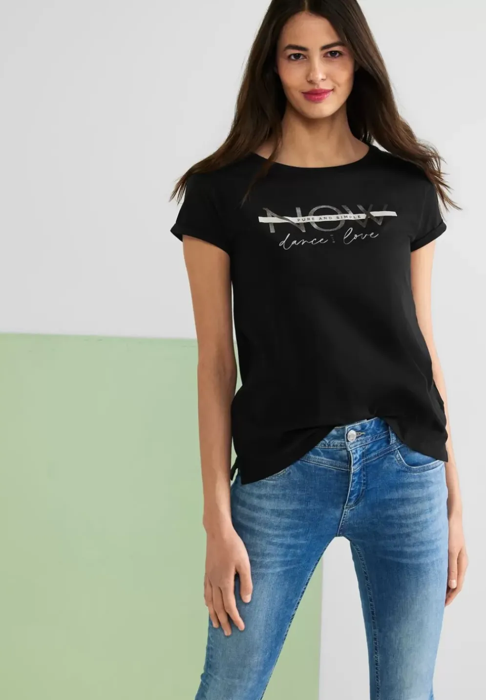 T-Shirt Mit Partprint