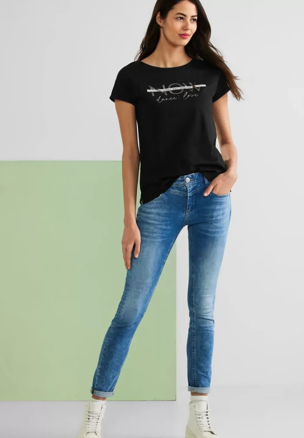 T-Shirt Mit Partprint