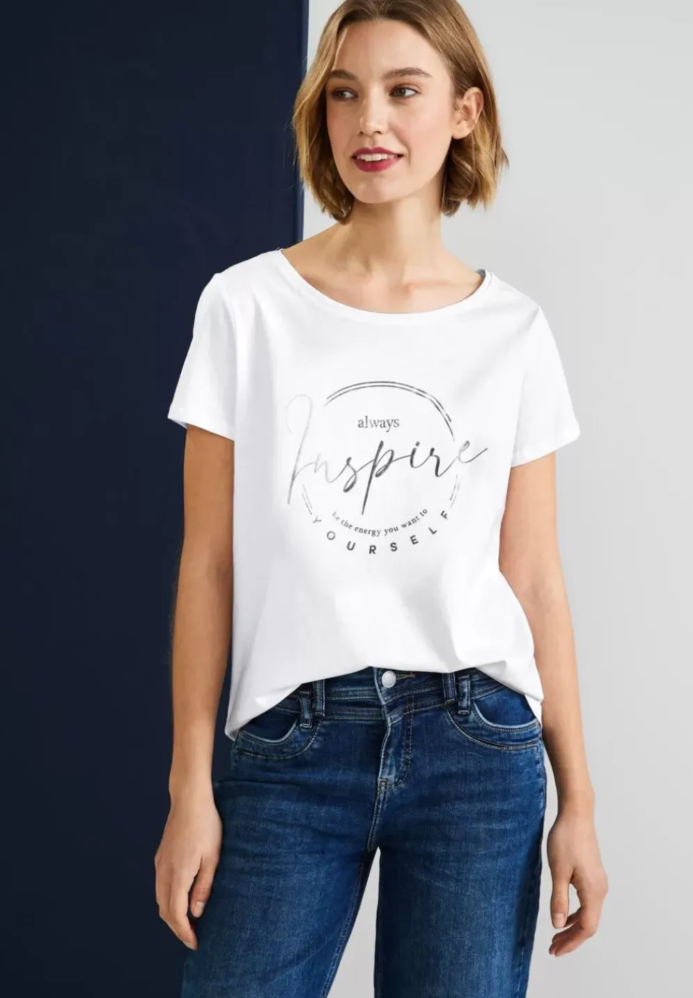 T-Shirt Mit Partprint