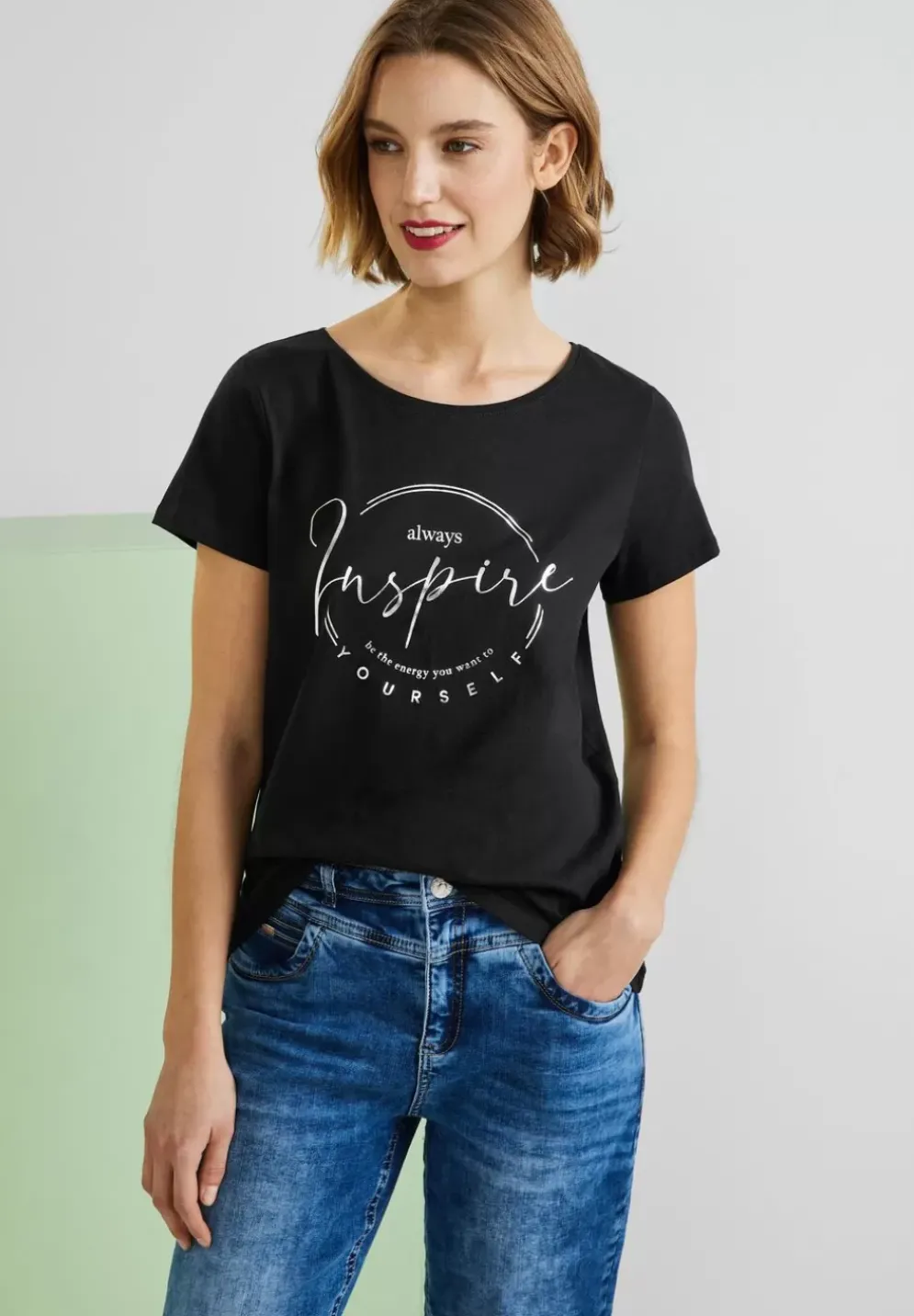 T-Shirt Mit Partprint
